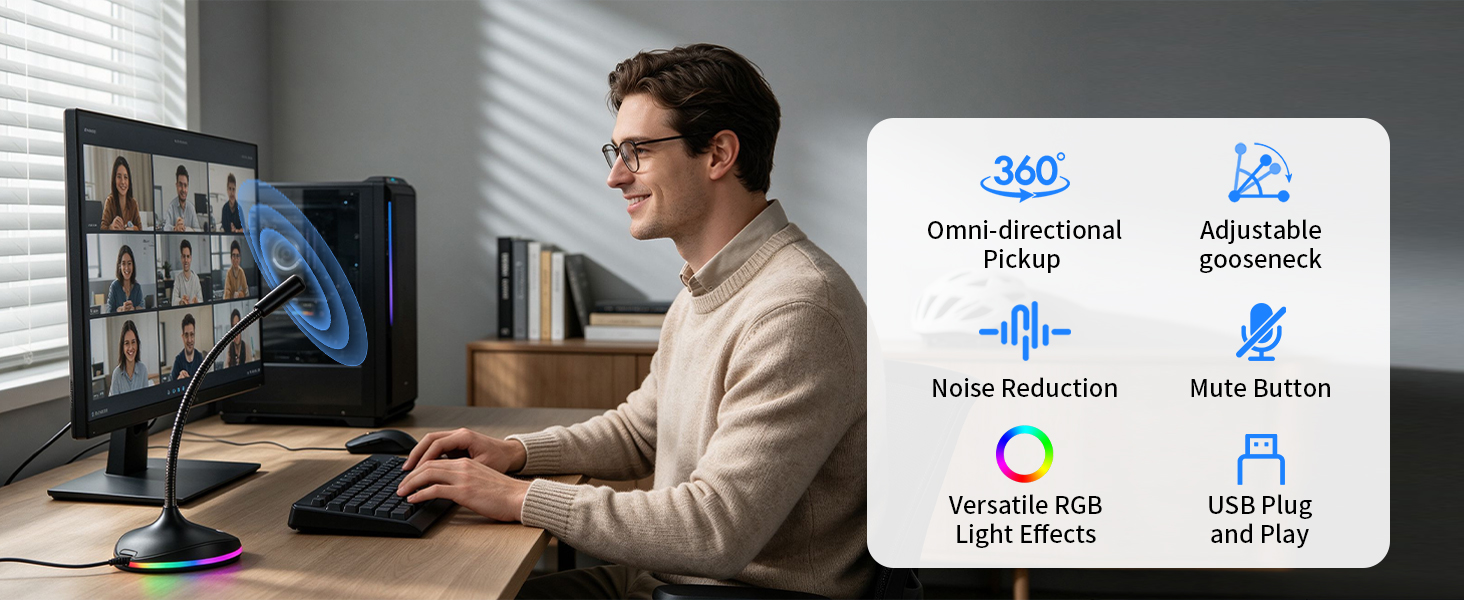 USB Gooseneck Microphone