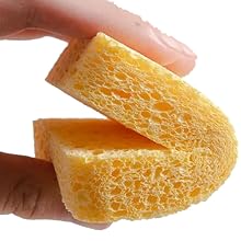 Compressed Cellulose Sponges Non-Scratch Natural Sponge Cleaning Scrub Sponge kitchen Cut-Outs DIY