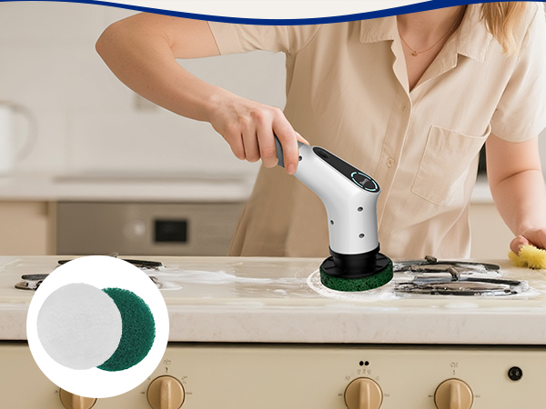 Electric spin scrubber