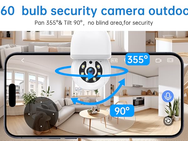 light bulb security camera