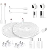 DIANMU 20FT Power Cord with Adapter for Ring Spotlight Cam Plus/Pro/Battery, Ring Stick Up Cam Ba...