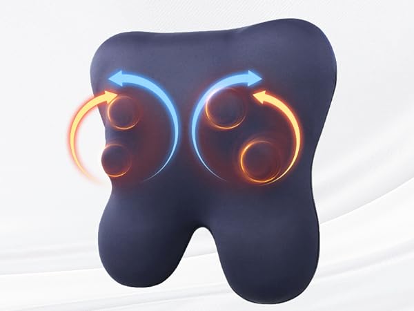 Back Massager with Heat Massagers for Neck and Back Shoulders Shiatsu Neck Massage Pillow for Back