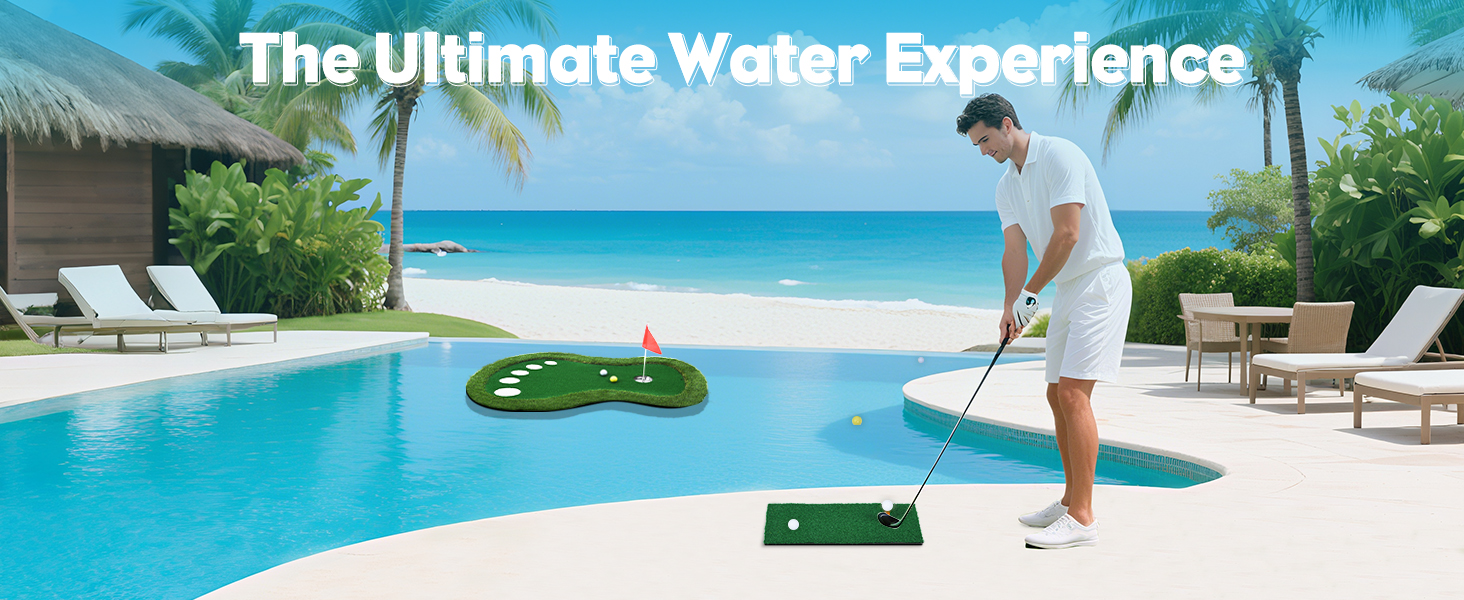 floating golf green