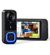 Wireless Video Doorbell Camera, 1080P HD Smart Doorbell with Indoor Chime, Weatherproof Front Doo...