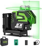 Huepar Self Leveling Laser Level Green Cross Line Laser with 2 Plumb Dots Laser Tool -360° Horizo...