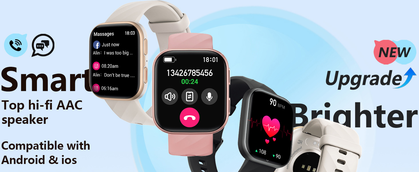 smart watch bluetooth call and text