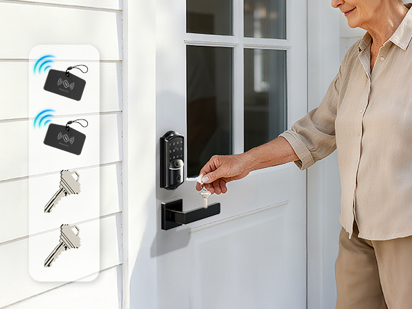 smart locks for front door Keys IC Card Unlock