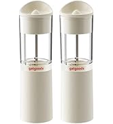 GATGOODS Electric Salt and Pepper Grinder Set (White)