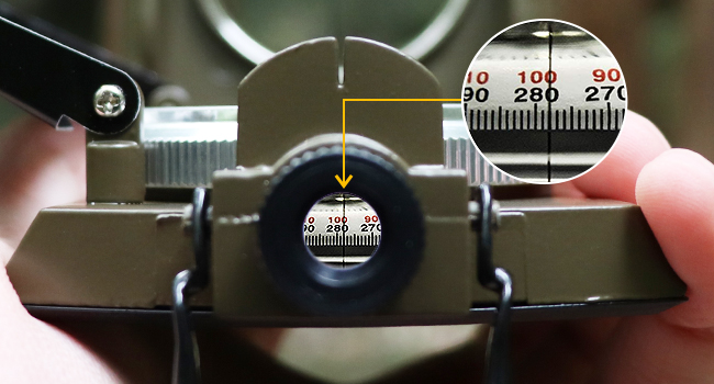 Taking Bearings From Eyepiece