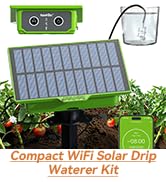 RainPoint WiFi Solar Drip Irrigation System, Smart Automatic Plant Watering Kit with App Control,...