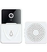 Enzemit Wireless Doorbell Camera with Tuya APP Control Doorbell Chime, 2.4GHz Wi-Fi Smart Door Be...
