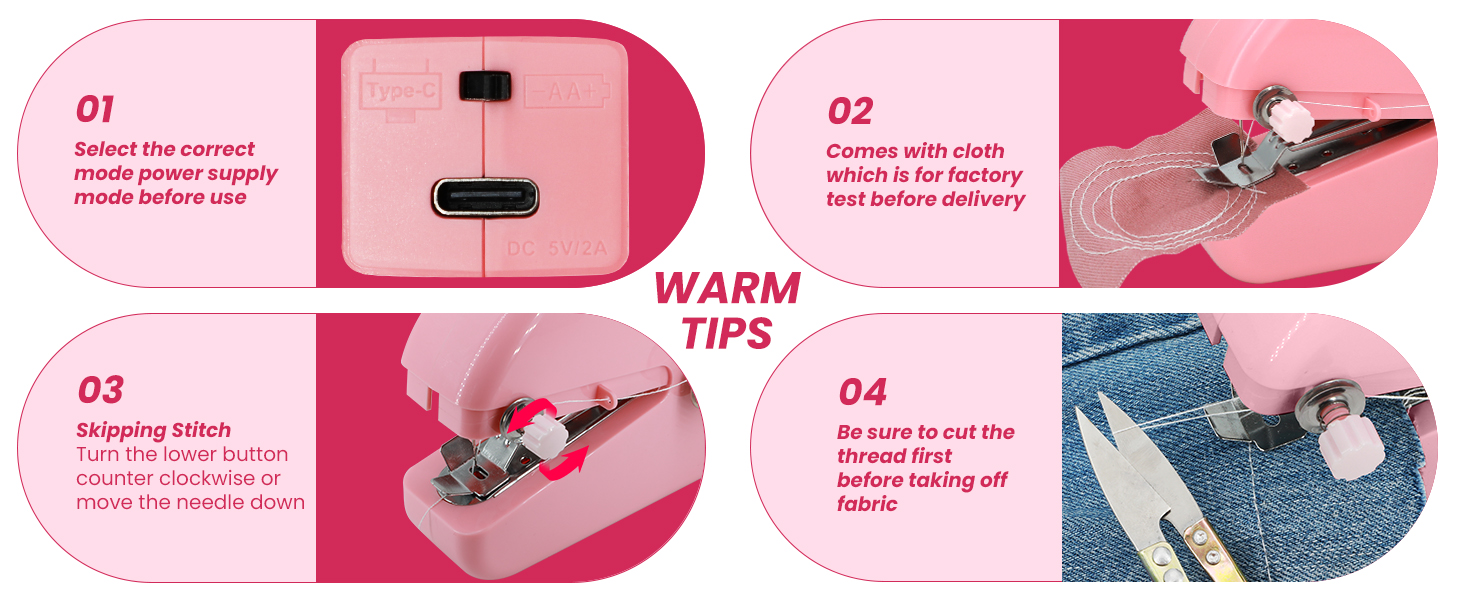 hemming machine gun mini sewing machine for adults makina de coser ropa patch sewing machine