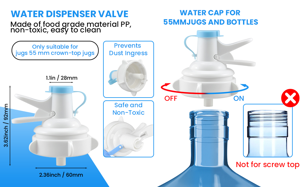 Water Bucket Jug Plastic Spigot Faucet Nozzle 