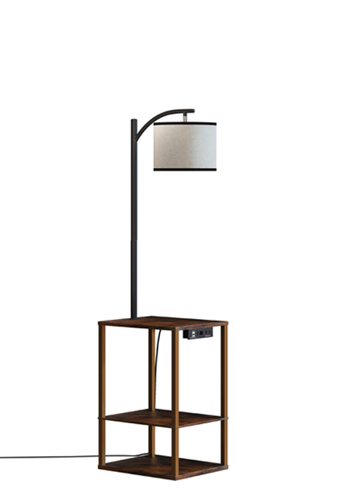 End table floor lamp