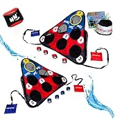 TOSS &amp; ROLL NN' Hole Game Set | Portable Cornhole Set for Water or Land | Bean Bag Balls Toss Out...