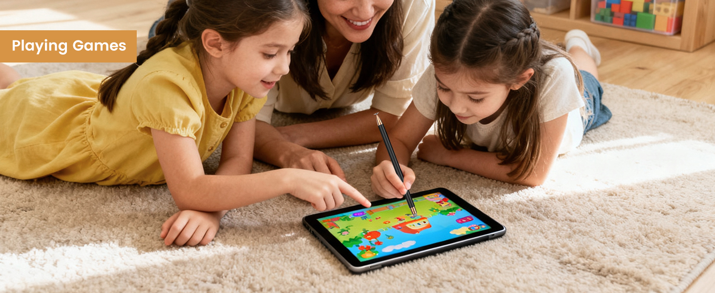 You can use the stylist pens to play games