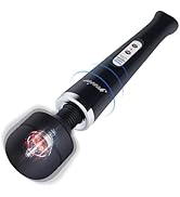 YEVIOR Cordless Personal Wand Electric Massager with 10 Powerful Pulse Settings, Rechargeable Han...