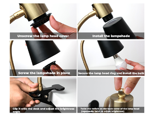 clip desk lamp
