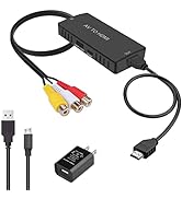 LVY AV to HDMI Converter RCA to HDMI Converter Composite CVBS to HDMI Video Audio Converter Adapt...