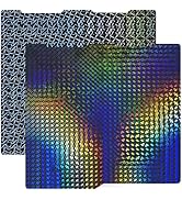 RugooSpink Build Plate for Kobra 3/Kobra 3 V2 Combo 256x268MM Plate (Kaleidoscope+ Dazzle Color) ...