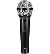NUOBESTY Microphone for Kids, 6.4" Fake Toy Microphones for Toddler Plastic Pretend Play Mic Prop...