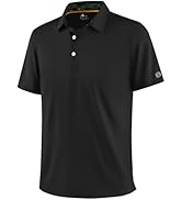 ZITY Mens Golf Shirt Short Sleeve Moisture Wicking Polo Shirts for Men Performance Casual Stretch...