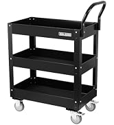 Tool Dorm 3 Tray 29.3 inch Tool Cart, self Assembly, 300 LBS Capacity Rolling Tool Carts on Wheel...