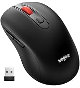 wegear USB Mouse Wireless, 2.4G Cordless Computer Mouse with 6 Buttons, 5-Level Adjustable 4000 D...