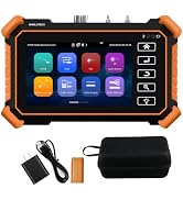 Singlemode OTDR Fiber Optic Tester, WANLUTECH 1310/1550nm 26/24dB 4'' Touchscreen OTDR Test Built...