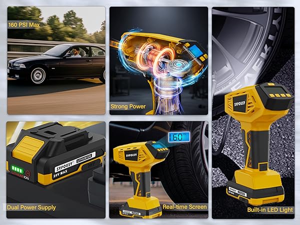 ire Inflator Portable Air Compressor