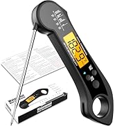 NIUTA Meat Thermometer Digital, 1 Sec Instant Read, NIST Certified Accurate to ±0.5?, Ultra Brigh...