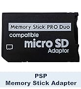 Funturbo PSP Memory Stick Adapter, Micro SD to Memory Stick PRO Duo MagicGate Card for Sony Plays...