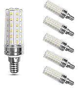 LED Corn Light Bulbs (6 Pack) E14 Base LED Candelabra Bulb,12W (100W Incandescent Bulbs) Decorati...