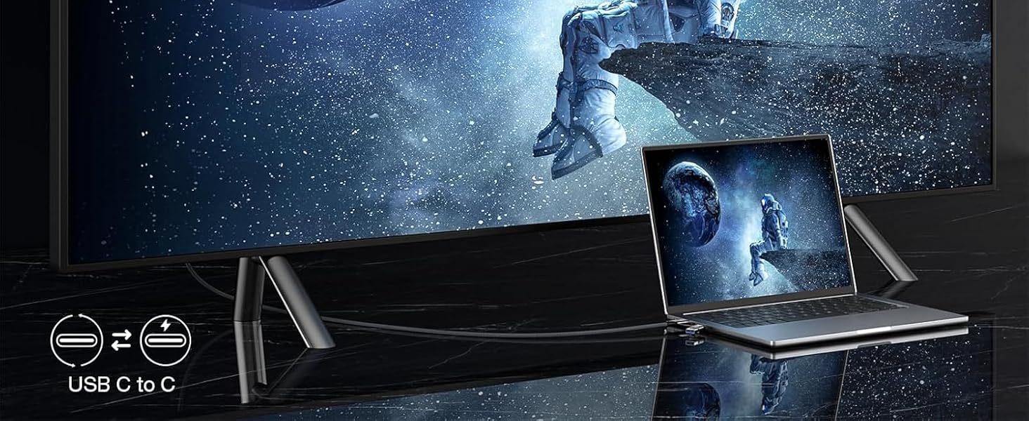 Up to 240W Fast Charging 4K HD Video Supported 20Gbps Data Transfer