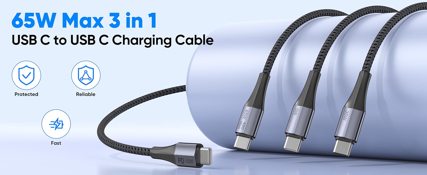3 in 1 usb c cable
