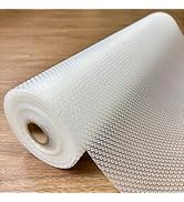 EVALAND Shelf Liners for Kitchen Cabinets Non-Adhesive 17.7" x 33 FT Clear Drawer Liner Non Slip,...