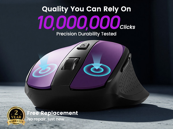 100,000 Click Tested Built for Long-Lasting Durability