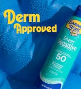 banana boat sheer sensative sunscreen, dermatologist approved sunscreen, lightweight sunscreen
