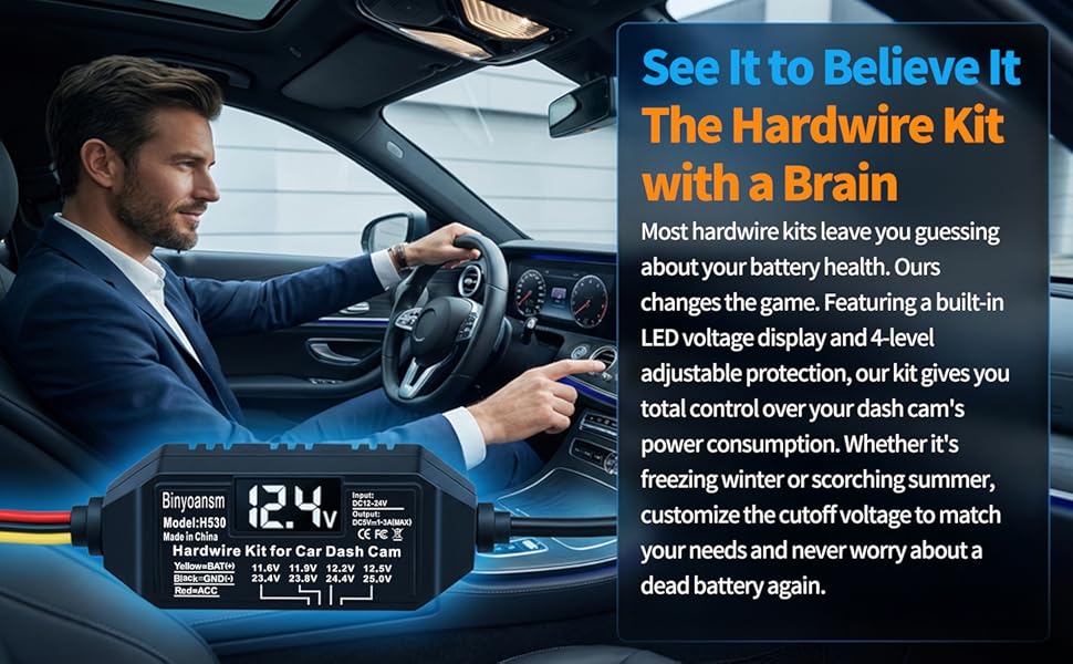 acc hardwire kit for dash cam