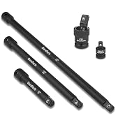 DURATECH 1/2" Impact Socket Extension Set, (5", 10" and 15") | Including 1/2" Drive Impact Extens...