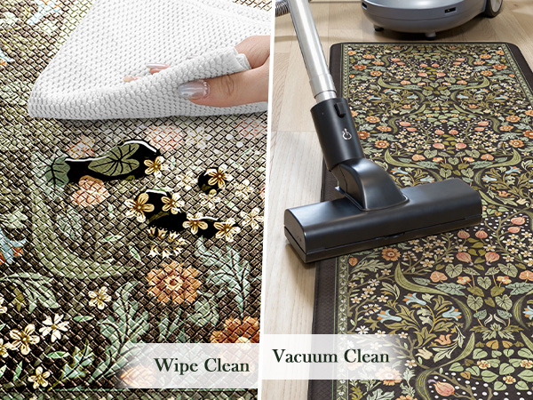 Vintage Spring Floral Kitchen Mats