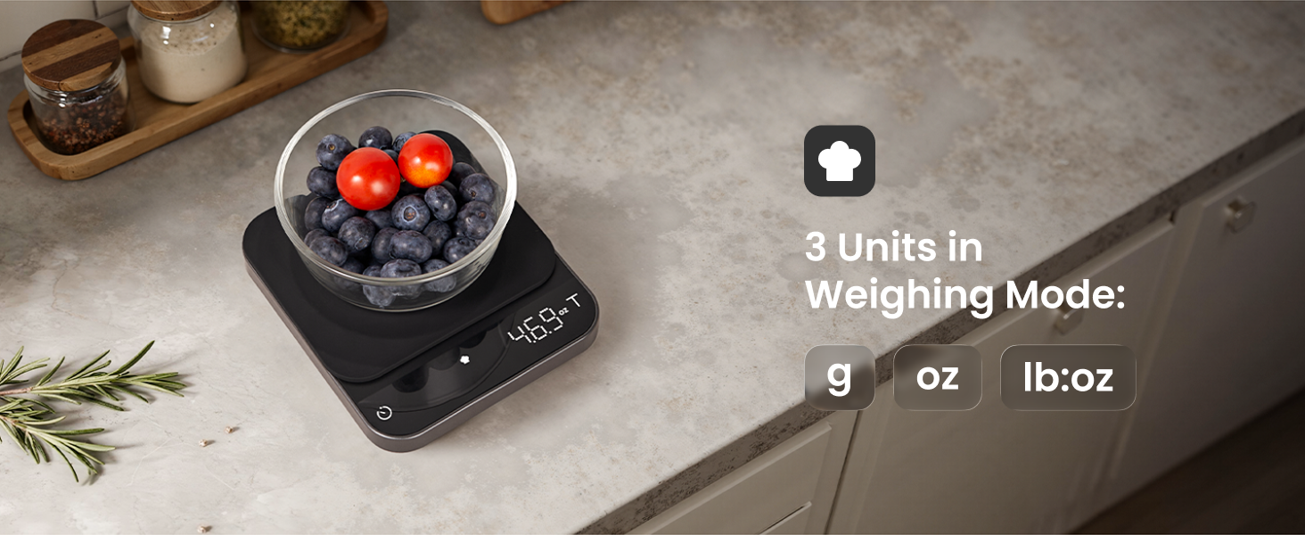 coffee espresso cale with timer rechargeable pour over coffee bean weihgt scales