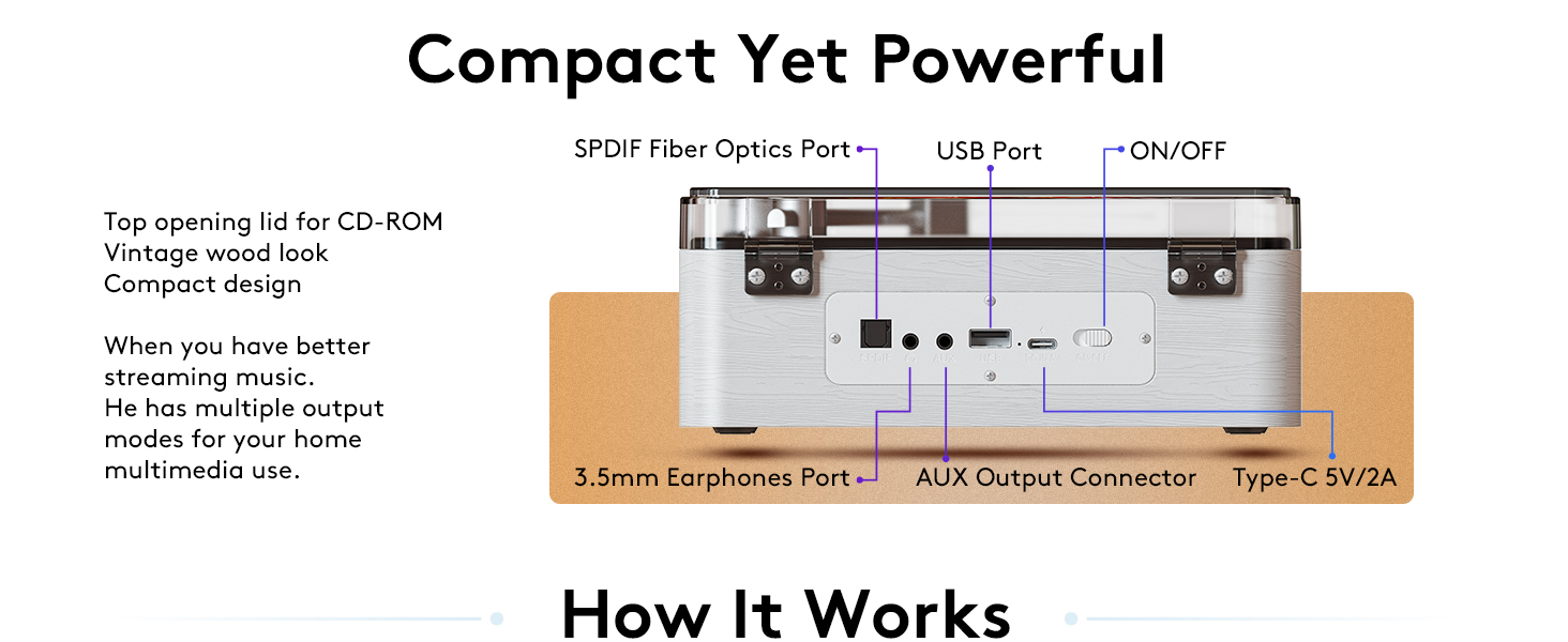 All-in-one CD player