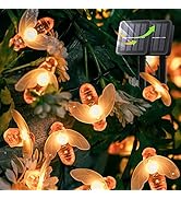 oopswow Solar String Lights 2Pack 30LED Outdoor Waterproof Simulation Honey Bees Decor for Garden...