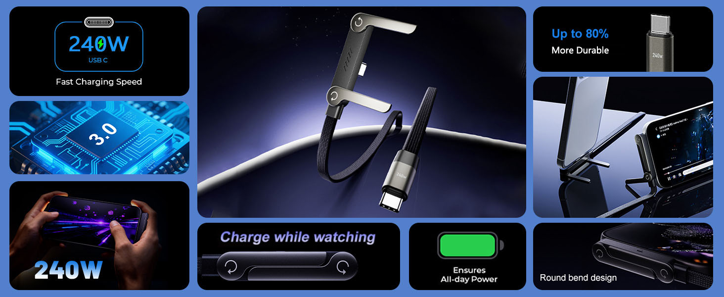 240w usb-c charge cable
