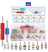 TWTADE 102PCS Air Conditioner Valve Core Accessories with Remover Tool Assortment Kit R12 R134a R...