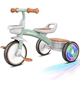 Umatoll Toddler Tricycle for 18 Month to 4 Year Old Boys Girls,Toddler Bike Toys with Adjustable ...
