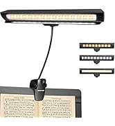 Rechargeable Music Stand Light, 19 LEDs Clip On Reading Light - 3 Level Brightness Settings, 3 Co...