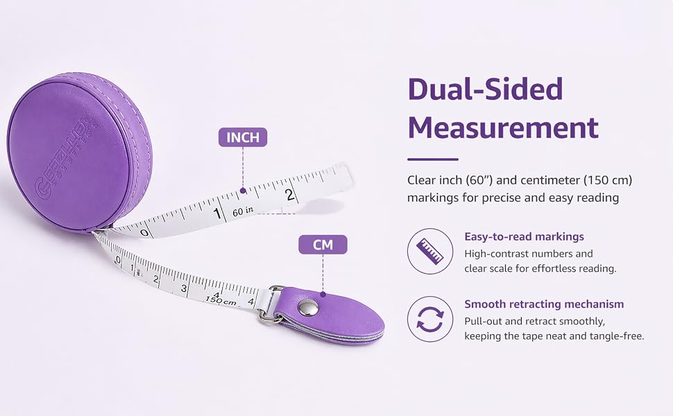 Purple Retractable Tape Measure3