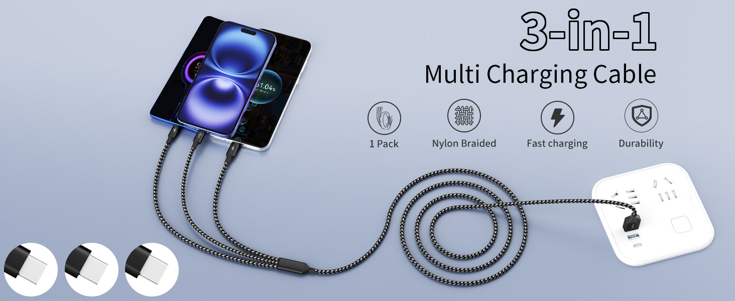 usb c multi charging cable